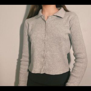 Grey brandy Melville Caroline top